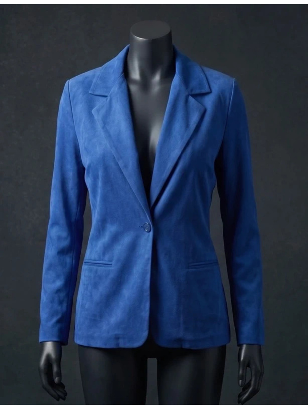 Briggs Petite Royal Blue Single-Button Blazer Jacket Size 6P